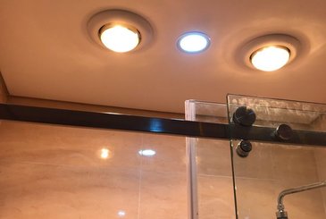 Đèn sưởi 1 bóng âm trần an toàn