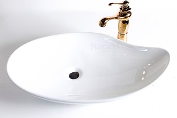 Mẫu chậu sứ nhà tắm Lavabo nghệ thuật 