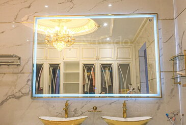 Gương phòng tắm đèn led cho không gian lung linh thư giãn