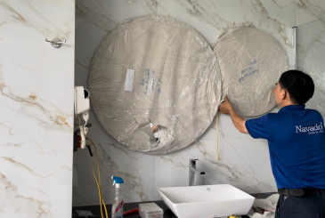 Cách lắp gương soi toàn thân lên tường thạch cao an toàn và bền vững