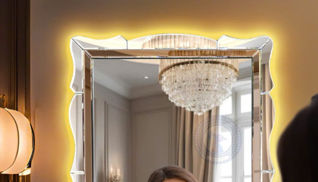 Gương trang điểm treo tường đèn led Navado cảm ứng thông minh 2026