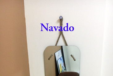 Trang Trí Gương Bằng Dây Thừng Navado Gương Bỉ Thủ Công Cao Cấp