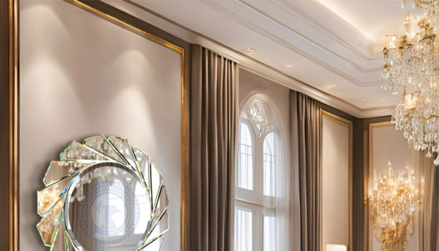 Nghệ thuật treo gương phòng khách theo phong thủy: Kích hoạt tài lộc, nhân đôi vượng khí