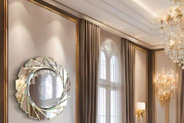 Nghệ thuật treo gương phòng khách theo phong thủy: Kích hoạt tài lộc, nhân đôi vượng khí