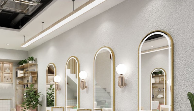 Gương chống ố cho hair salon Navado: giải pháp đầu tư một lần cắt đuôi chi phí bảo trì