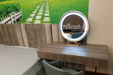 Gương bàn phấn treo tường Navado: tuyệt chiêu giải phóng diện tích cho phòng ngủ nhỏ