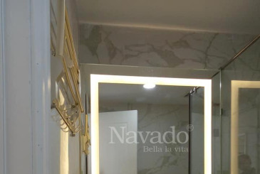 Gương LED vuông Navado phôi bỉ chế tác thủ công 100%