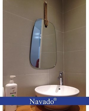 Gương phòng tắm decor mẫu Apple