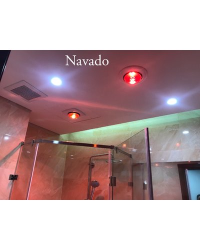 Đèn sưởi hồng ngoại âm trần 3 bóng phòng tắm Navado