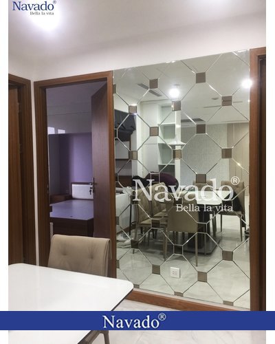 Gương ghép tường phòng ăn Navado
