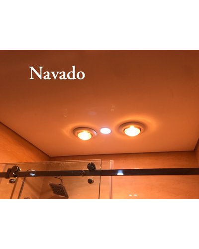 Đèn sưởi treo tường phòng tắm Navado 2 bóng
