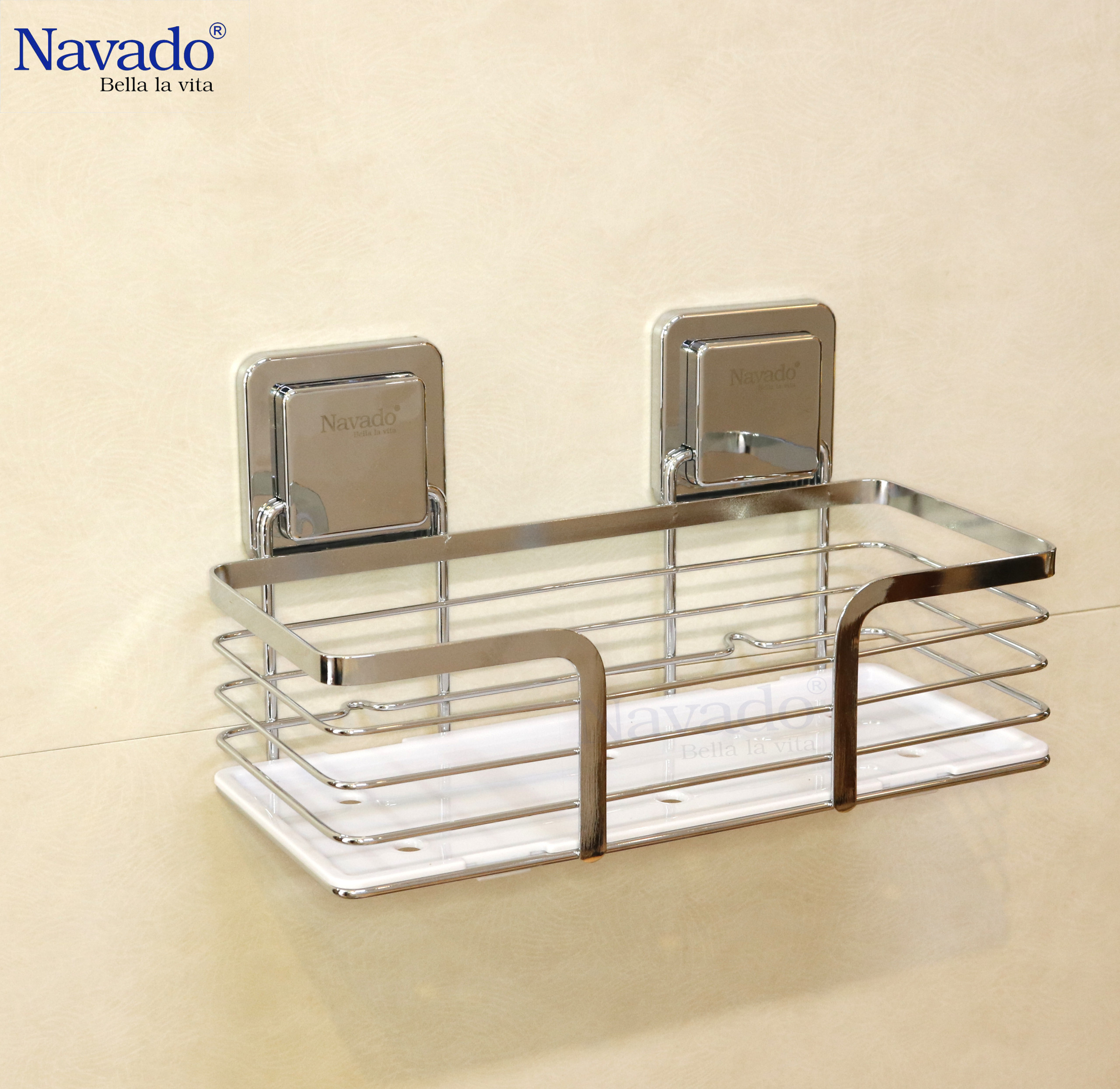 Kệ phụ kiện phòng tắm - Gương bỉ trang trí nghệ thuật phòng tắm Navado