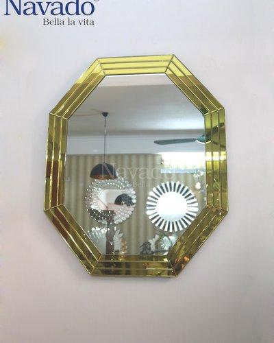 Gương trang trí phong khách Pisa gold