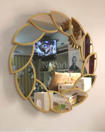 Gương trang trí phòng khách Lacos Gold