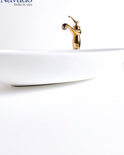 Bộ lavabo sứ nghệ thuật cao cấp phòng tắm RS 1007
