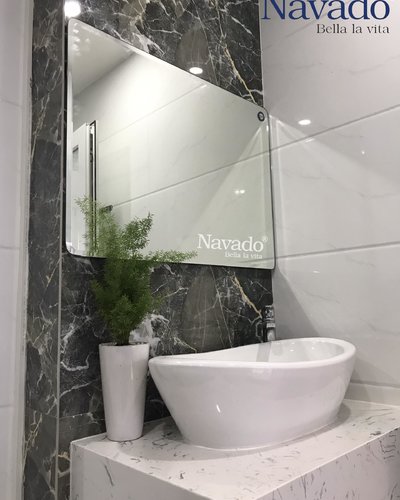 Gương bỉ cắt cho bàn đá phòng tắm