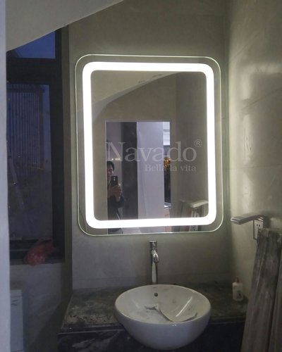 Gương Bỉ phòng tắm led trắng Navado
