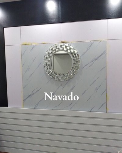 Gương bỉ trang trí phòng khách độc đáo nghệ thuật navado