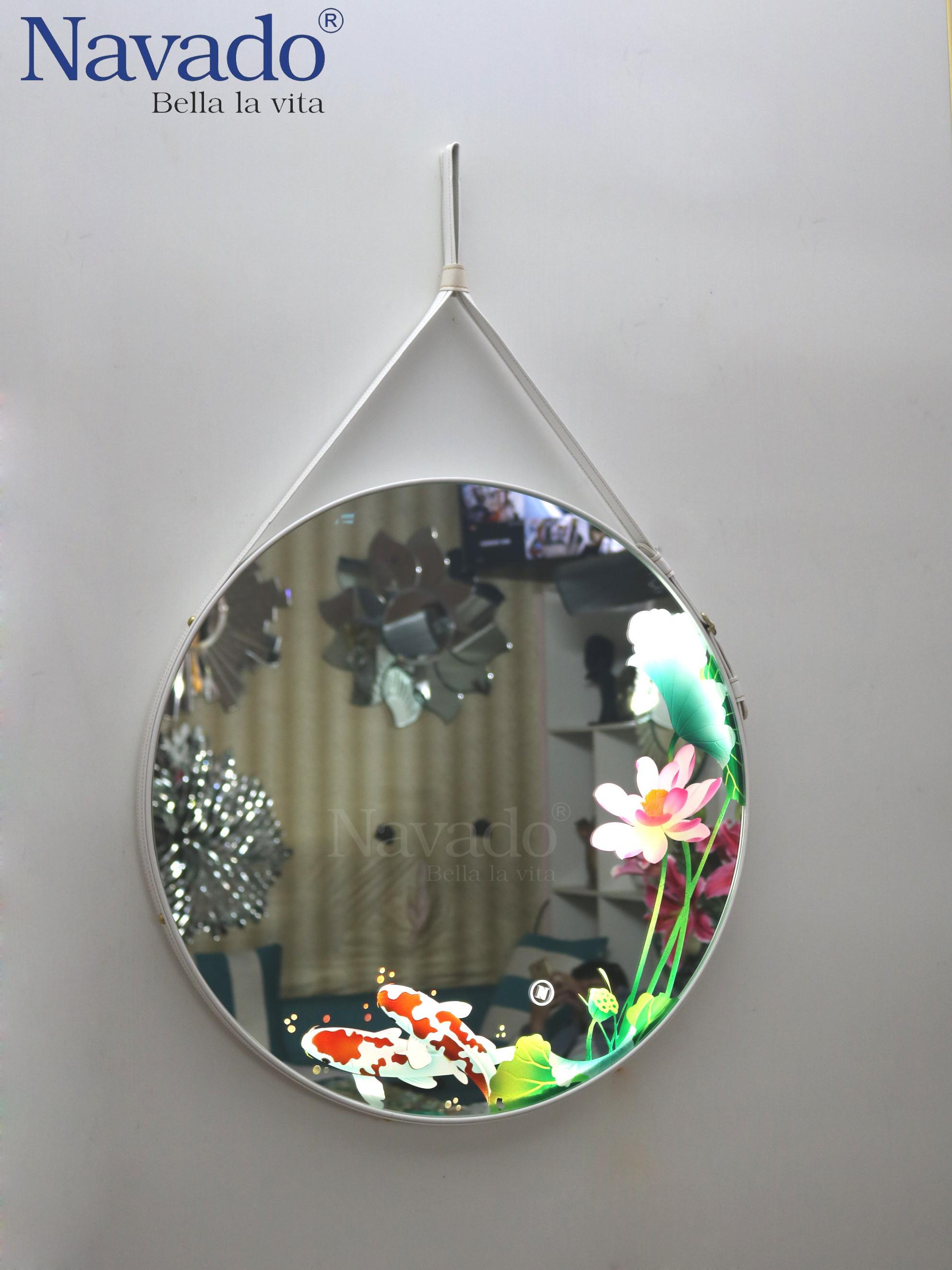 Sản xuất gương trang điểm đèn led 3D Lotus Pond