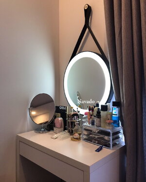 Gương dây da đèn led 60cm