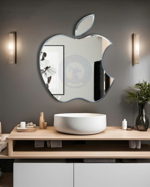 Gương phòng tắm decor mẫu Apple