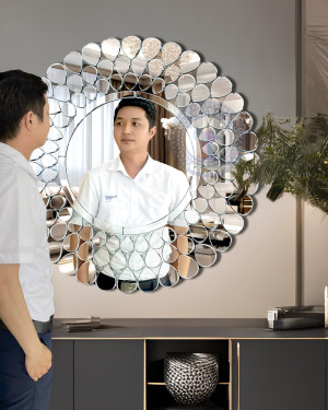 Gương nghệ thuật chim công Peacock