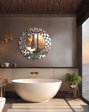 Gương trang trí nội thất phòng khách nghệ thuật Sunset