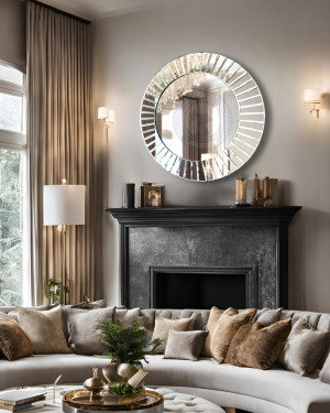 Gương nghệ thuật phòng khách The Sun