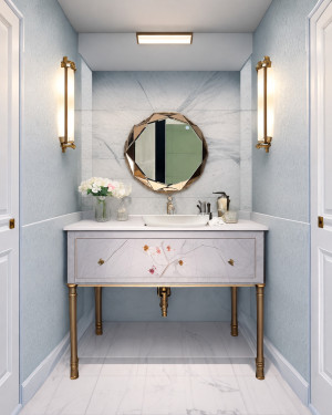 Gương pha lê cho phòng tắm Luxury