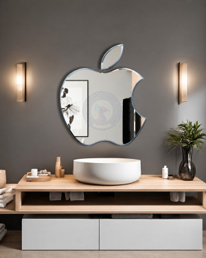 Gương phale decor hình Apple NAV306