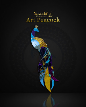 Gương nghệ thuật chim công Navado Peacock Mirror