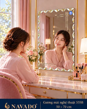 Gương mài nghệ thuật 535B 50 × 70 cm