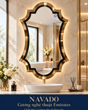Gương phòng tắm Emirates NAVADO 70 × 120 cm