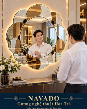 Gương nghệ thuật Hoa Trà NAVADO