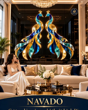 Gương chim công nghệ thuật Lãnh Địa NAVADO