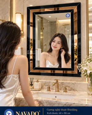 Gương phòng tắm nghệ thuật Shielding 60 × 80 cm