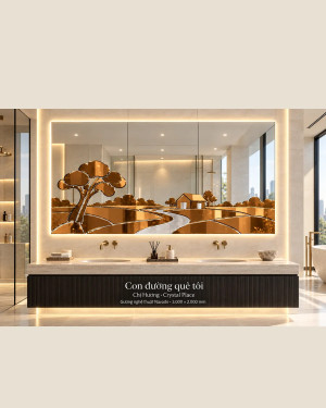 Gương phòng tắm nghệ thuật Con Đường Quê Tôi