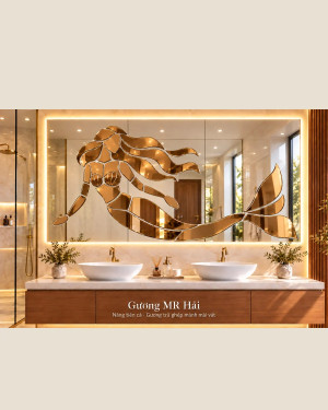 Gương phòng tắm nghệ thuật Nàng Tiên Cá MR Hải