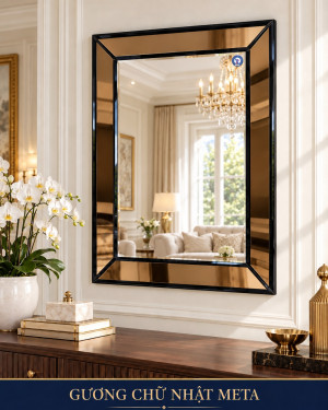 Gương chữ nhật Meta 60x80 phòng khách