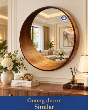 Gương decor Similar 60x60 phòng khách