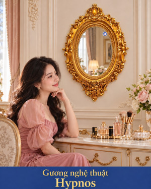 Gương nghệ thuật Hypnos 45x65 trang điểm