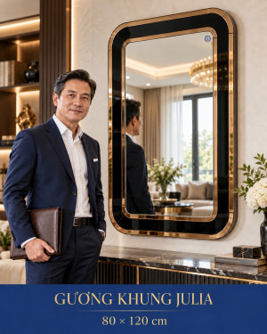 Gương khung Julia 80x120 phòng khách