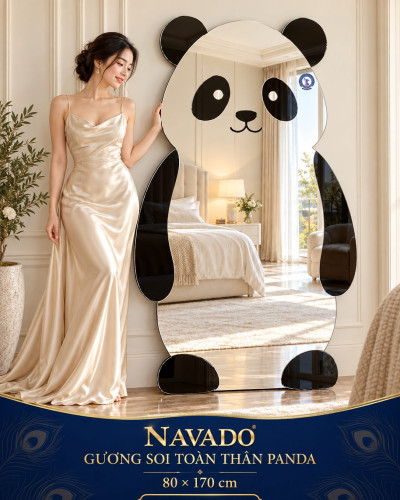 Gương soi toàn thân Panda 80x170 cm