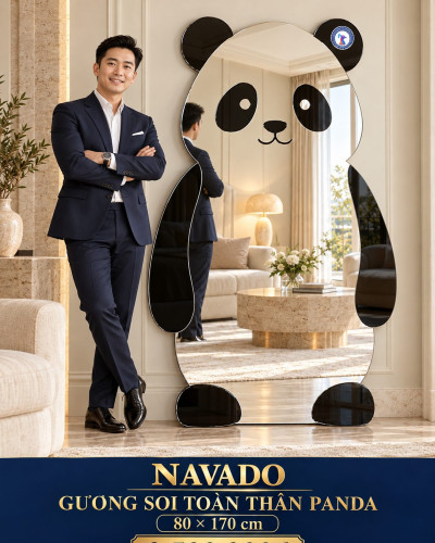 Gương soi toàn thân Panda 80x170 cm