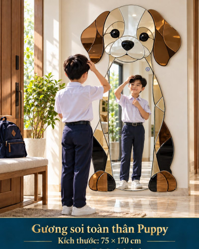 Gương soi toàn thân Puppy 75x170 cm
