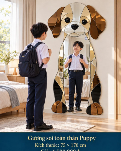 Gương soi toàn thân Puppy 75x170 cm
