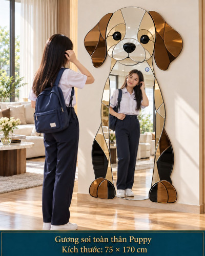 Gương soi toàn thân Puppy 75x170 cm