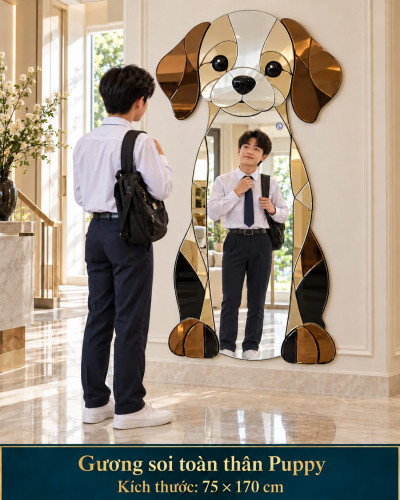 Gương soi toàn thân Puppy 75x170 cm