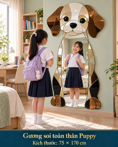 Gương soi toàn thân Puppy 75x170 cm