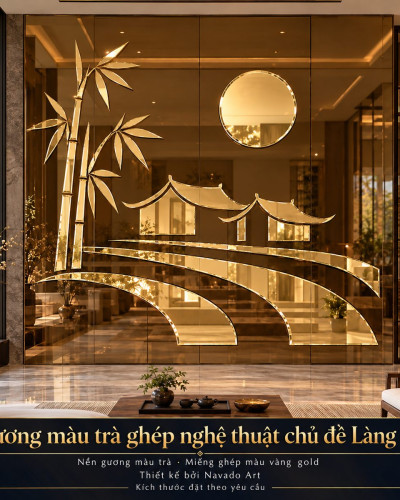 Gương ghép tường nghệ thuật Làng Tôi